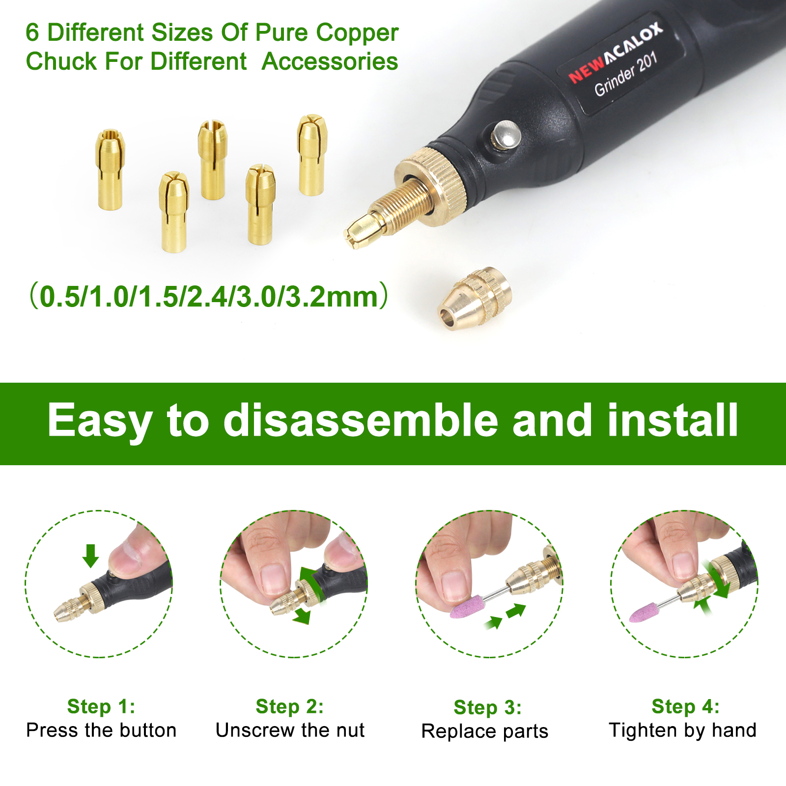 NEWACALOX Cordless Rotary Tool - Power Tools Aeg ulasan dan harga