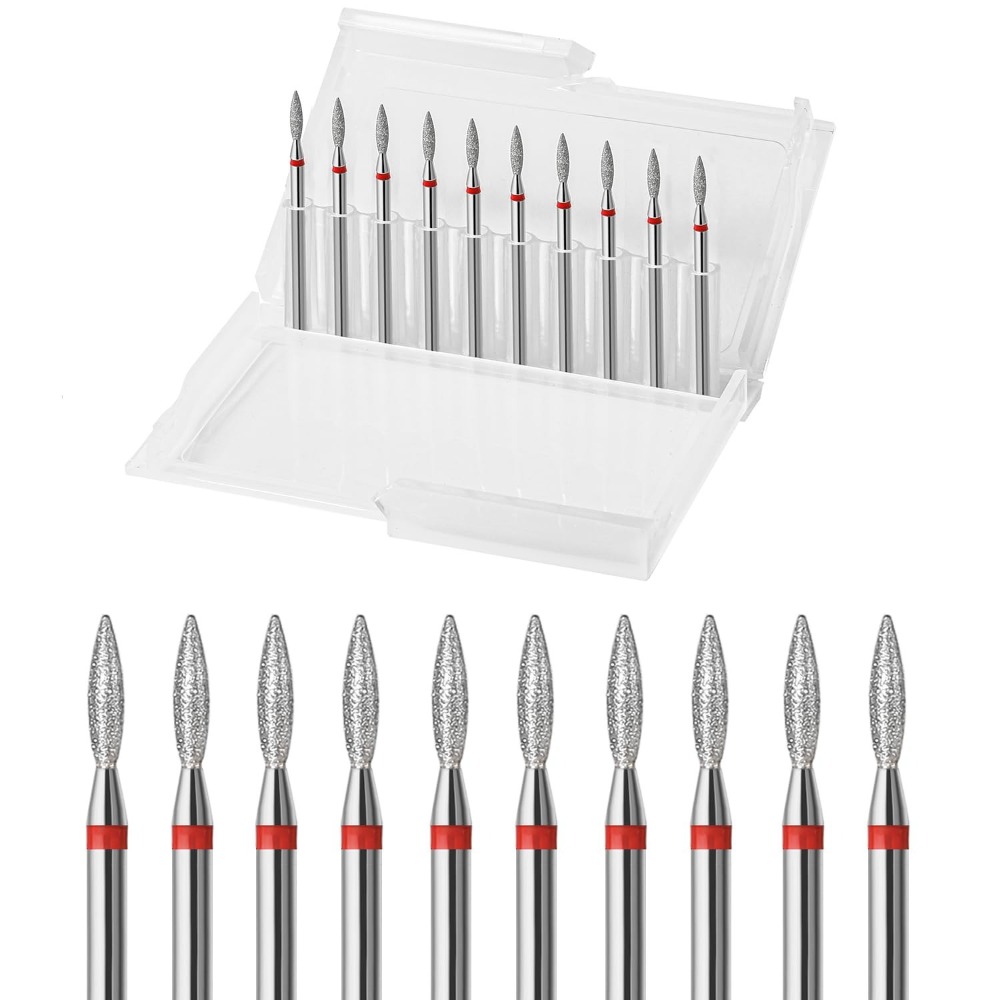 10pcs Flame Diamond Cuticle Na - Power Tools Total ulasan dan harga