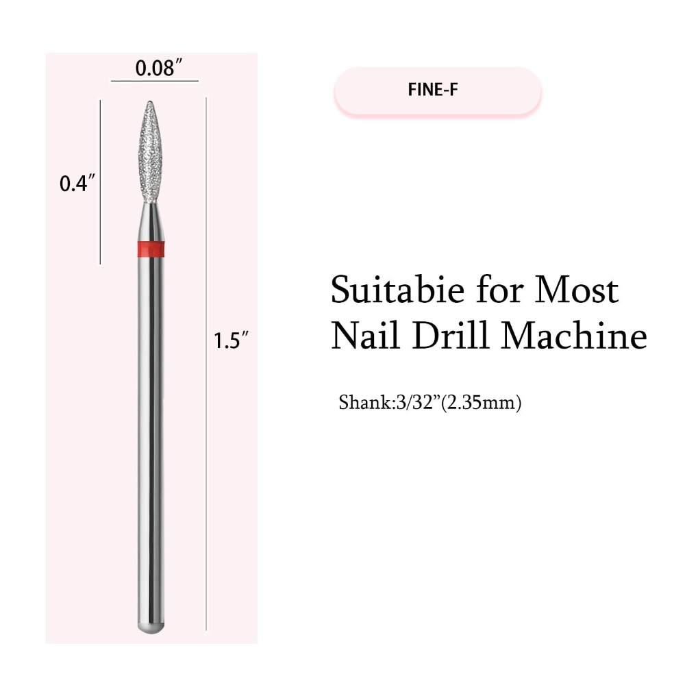 10pcs Flame Diamond Cuticle Na - Power Tools Total ulasan dan harga