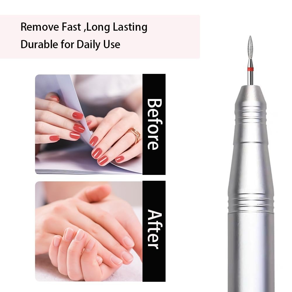 10pcs Flame Diamond Cuticle Na - Power Tools Total ulasan dan harga