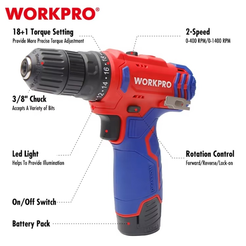 12V 10mm Cordless Drill Cordle - Power Tools Drill ulasan dan harga