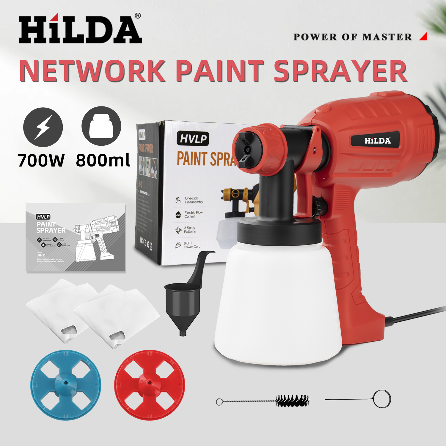 HILDA 800ML Electric Spray Gun - Power Tools Pink ulasan dan harga
