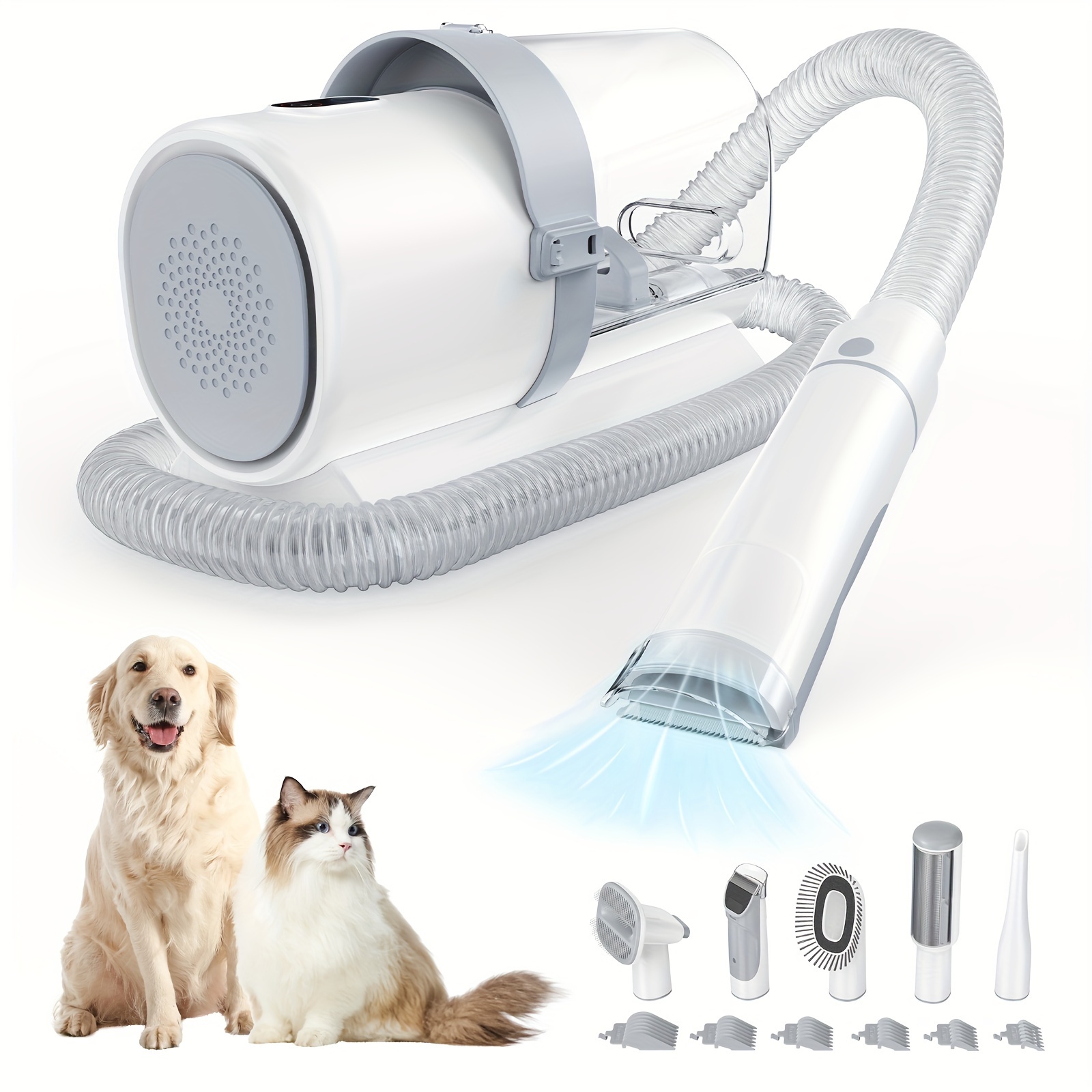 Pet Grooming Vacuum Kit 5 in 1 - Power Tools Vacuum ulasan dan harga
