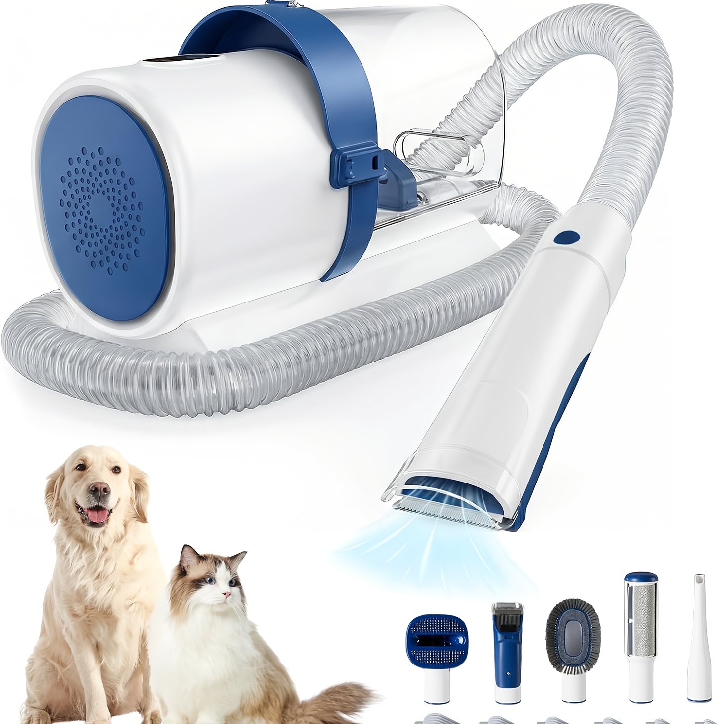 Pet Grooming Vacuum Kit 5 in 1 - Power Tools Vacuum ulasan dan harga