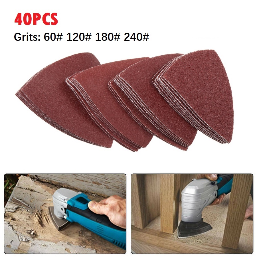 40pc Triangle Sandpaper 60/120 - Power Tools Parts ulasan dan harga