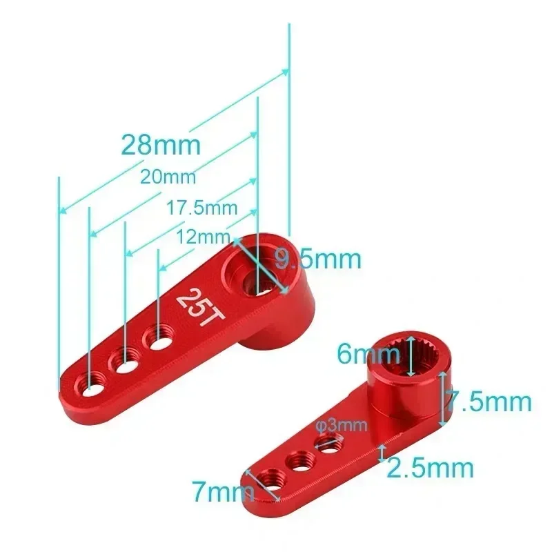 NEEBRC 25T Metal Servo Arm 3 H - Impact Driver Cordless ulasan dan harga