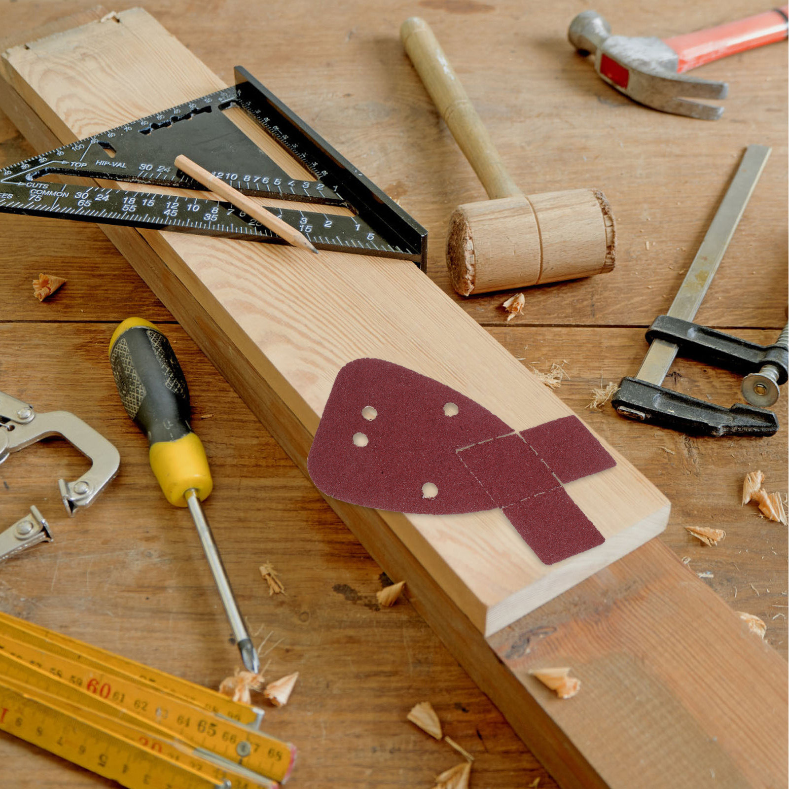 30Pcs Rabbit Shaped Sanding Pa - Detail Sander Corner ulasan dan harga