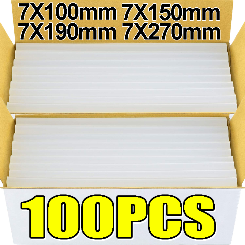 100/1x 7mm Transparent Hot Mel - Power Tools Wholesale ulasan dan harga