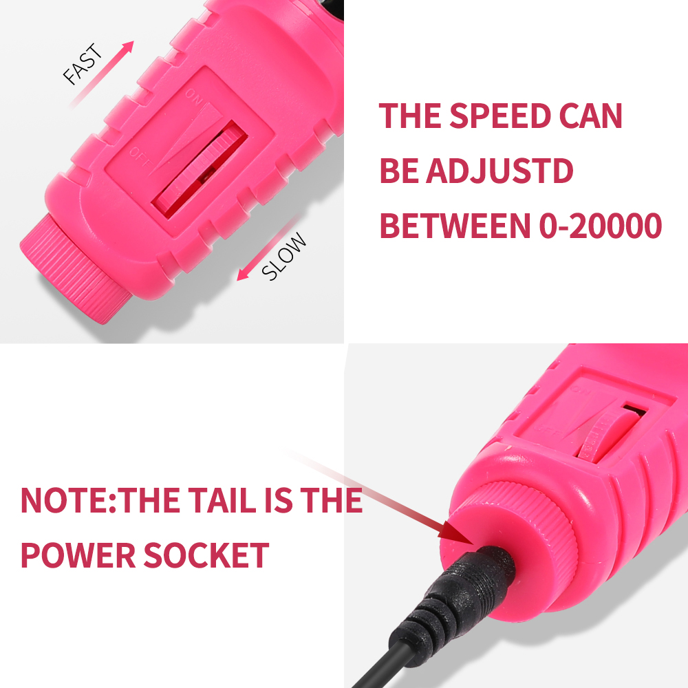 LULAA Portable Electric Nail D - Power Tools Sander ulasan dan harga