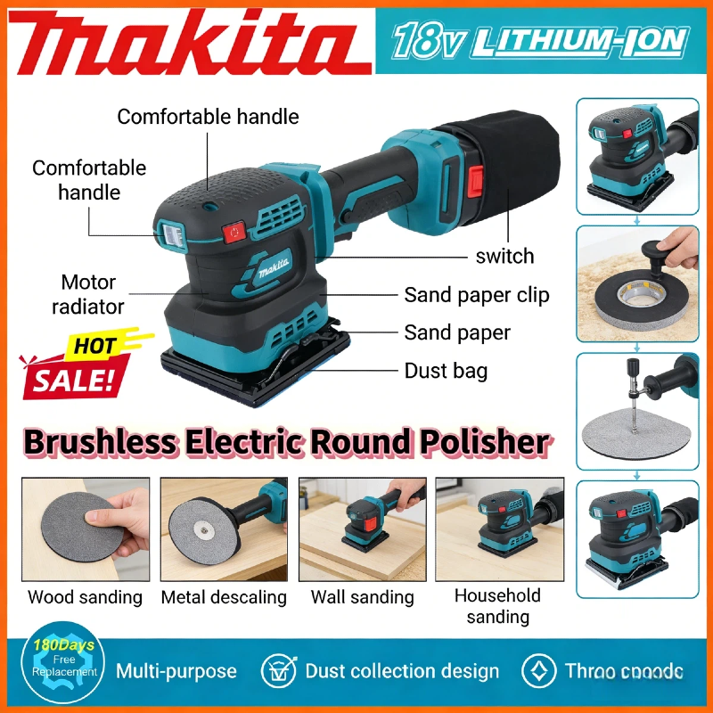 Makita Cordless Random Orbit S - Power Tools Sander ulasan dan harga