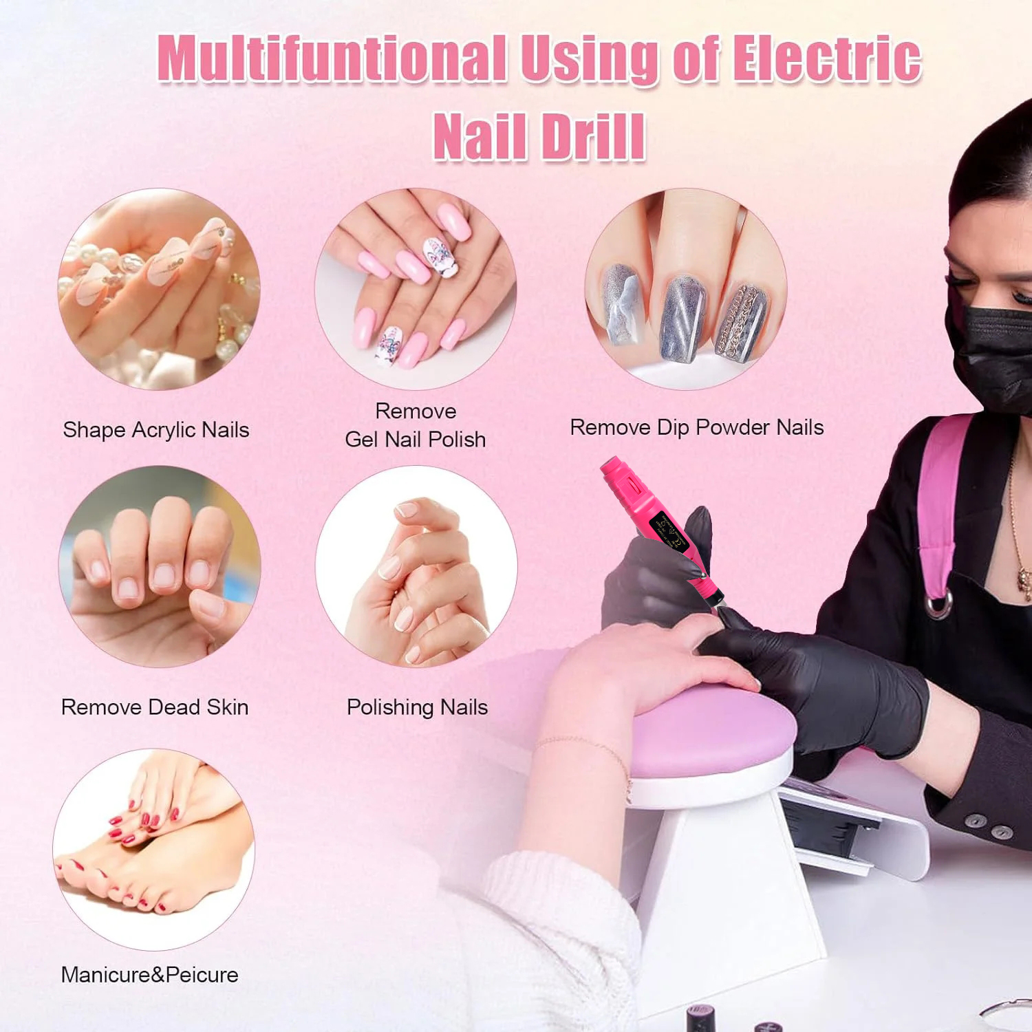Nail Sander Set Electric Nail  - Power Tools Sander ulasan dan harga