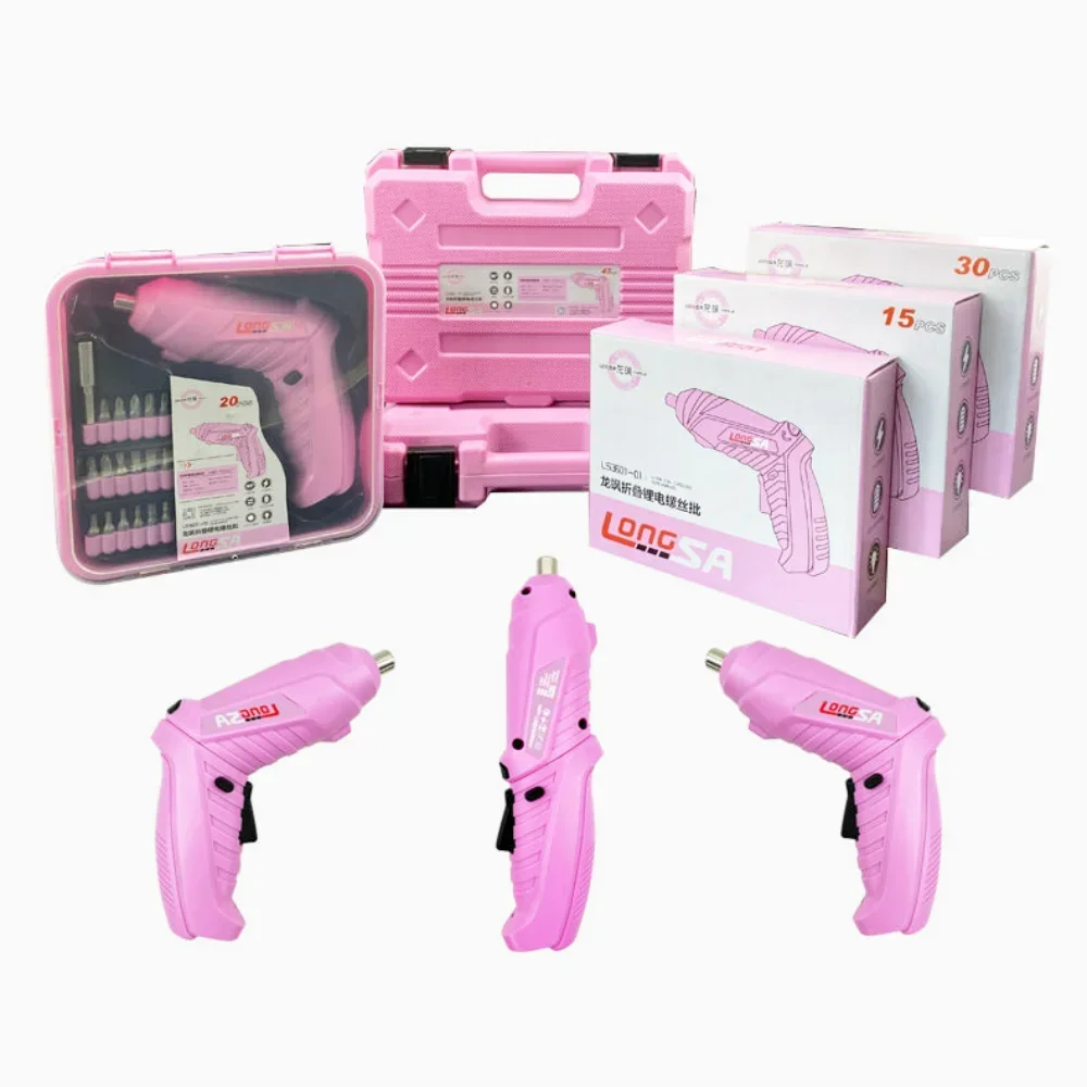 New Full Pink Electric Screwdr - Power Tools Pink ulasan dan harga