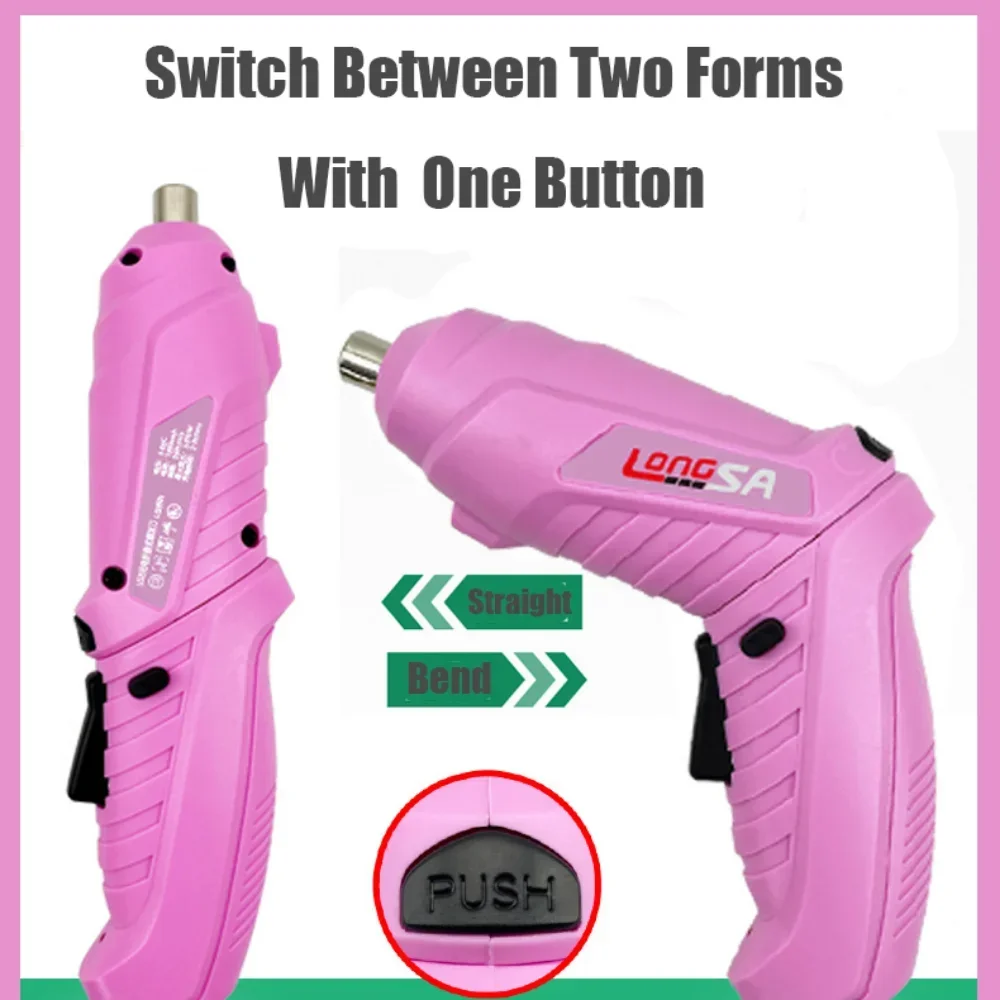 New Full Pink Electric Screwdr - Power Tools Pink ulasan dan harga