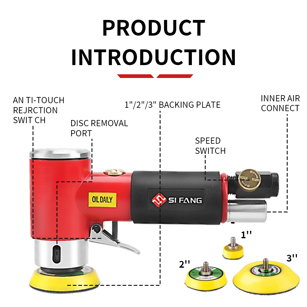 SIFANG Random Orbit Air Sander - Power Tools Sander ulasan dan harga