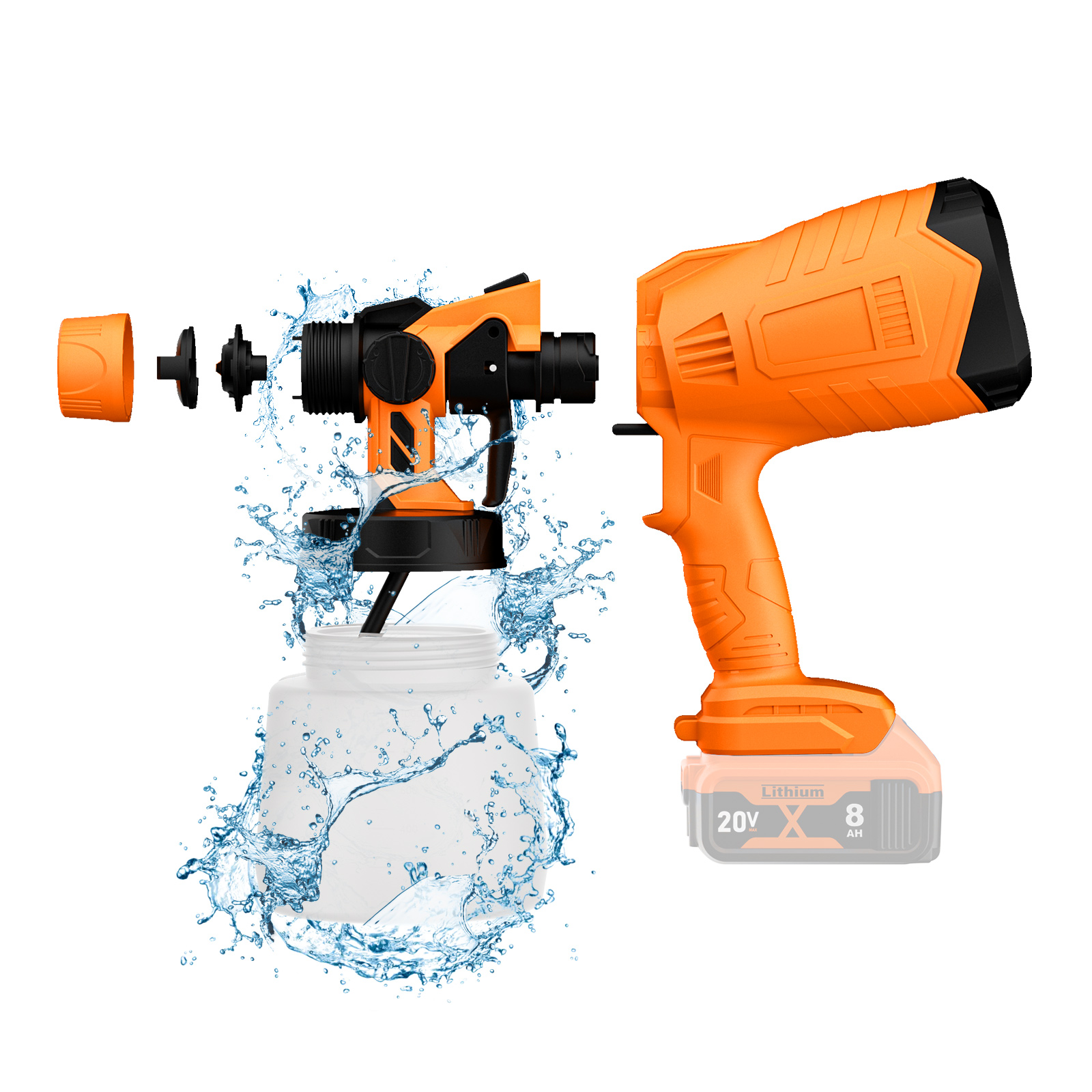 1000ML Electric Spray Gun For  - Power Tools Windows ulasan dan harga