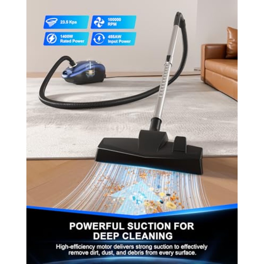 Bagged Canister Vacuum Cleaner - Power Tools Vacuum ulasan dan harga