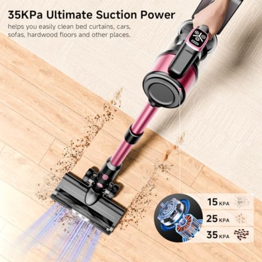 Cordless Vacuum Cleaner 38Kpa  - Power Tools Vacuum ulasan dan harga
